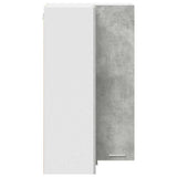 Hanging Cabinet Concrete Grey and White 57 x 57 x 100 cm 884373
