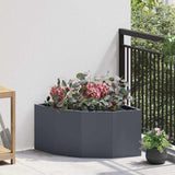 Corner Planter Anthracite 60 x 60 x 35 cm Steel 883642