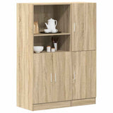 2 Piece Kitchen Cabinet Set Sonoma Oak Engineered Wood 3324144