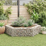 ZNTS Hexagonal Gabion Raised Bed 200x173x40 cm 142536