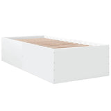 Bed Frame without Mattress White 100x200 cm 3280958