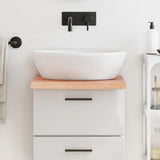 Bathroom Countertop Light Brown 40x60x cm Treated Solid Wood 3156099