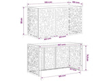 Air Conditioner Cover Olive Green 110 x 50 x 80 cm Steel 8014167