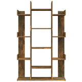 Book Cabinet Smoked Oak 86x25.5x140 cm Engineered Wood 816002