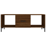 Coffee Table Brown Oak 102x50x40 cm Engineered Wood 829307