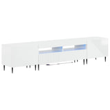 3 Piece LED TV Cabinet High Gloss White Engineered Wood 3416681