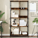 Bookshelf Smoked Oak 78.5x33x153 cm Engineered Wood 835256