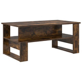 Coffee Table Smoked Oak 90 x 50 x 40 cm Engineered Wood 8000216