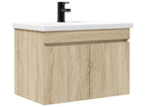 Bathroom Vanity Unit with Tap Sonoma Oak 61 x 40 x 74.5 cm 889539