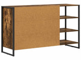 Side Cabinet Smoke Oak 96.5 x 30 x 75 cm Engineered Wood 886614