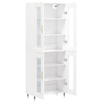 Highboard White 69.5x34x180 cm Engineered Wood 3198257