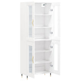 Highboard White 69.5x34x180 cm Engineered Wood 3198257