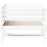 Day Bed without Mattress White 75x190 cm Small Single Solid Wood Pine 842883