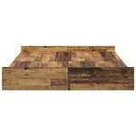 Storage Bed Frame Old wood 135 x 190 cm Engineered wood 3335323