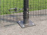 Welded Wire Fence with Concrete Base 10 x 1.2 m 3352524