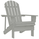 Garden Chair Grey Hardwood Medium Durable Garden Chair 45702