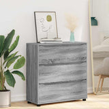 Storage Cabinet Grey Sonoma 80 x 31 x 81 cm Engineered Wood 888853