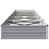 Raised Garden Bed Grey 600 x 80 x 24 cm cold-rolled steel 8006530