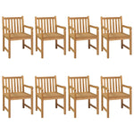 ZNTS 9 Piece Garden Dining Set Solid Teak Wood 3059948