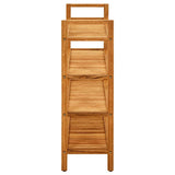 Shoe Rack with 4 Shelves 100x27x80 cm Solid Oak Wood 331750