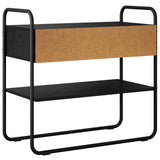 Console Table Black Oak 100 x 40 x 75 cm Engineered Wood 8007551