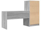 Desk with Drawer with Shelf with Storage 2 pcs Grey Sonoma 3337326