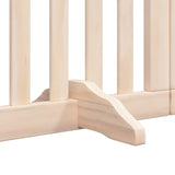 Dog Gate with Door Foldable 15 Panels 750 cm Poplar Wood 3155643
