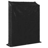 Firewood Rack with Rain Cover 150x40x200 cm Galvanised Steel 4104952