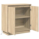 LED Sideboard for Sonoma Oak 71 x 34.5 x 75 cm Engineered Wood 869644