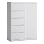 Fribo 1 door 5 drawer cabinet in White 4400501