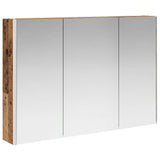 Bathroom Furniture Set 6 pcs Old Wood 100 x 15.5 x 70 cm 3407173