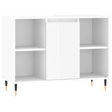 Bathroom Cabinet High Gloss White 80x33x60 cm Engineered Wood 831622