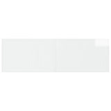 Wall-Mounted Headboard EDE High Gloss White Engineered Wood 896069