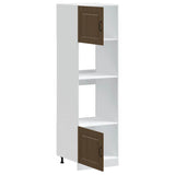 Oven Cabinets 2 pcs Kalmar Brown Oak Engineered Wood 3315038