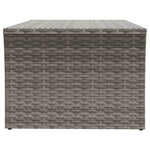 ZNTS Coffee Table Grey 100x50x40 cm Poly Rattan 319391