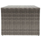 ZNTS Coffee Table Grey 100x50x40 cm Poly Rattan 319391