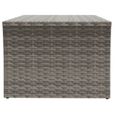 Coffee Table Grey 100x50x40 cm Poly Rattan 319391