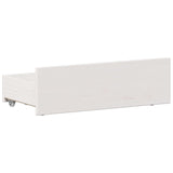 Bookcase Bed without Mattress White 75x190 cm Small Single Solid Wood Pine 3308946
