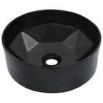 ZNTS Wash Basin 36x14 cm Ceramic Black 143910
