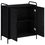 Sideboard Black Oak 73 x 33 x 81 cm Engineered Wood 8013812