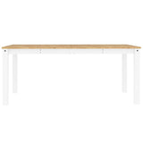 5 Piece Dining Set PANAMA White Solid Wood Pine 3345190