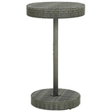 Garden Table Grey 60.5x106 cm Poly Rattan 45857