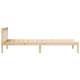 Extra Long Bed Frame without Mattress 80x220 cm Solid Wood Pine 852442