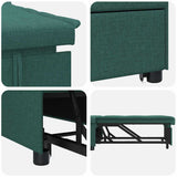Sofa Bed Dark Green 194 x 50 x 82 cm Plywood 42008586