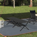 Folding Camping Bed Folding Manual Black Oxford fabric 42003175