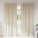 Blackout Curtains 2 pcs Cream 140 x 225 cm Velvet 4107190