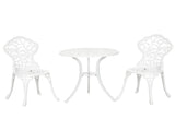 3 Pcs Aluminium Bistro Set Garden Furniture Dining Table Chairs Antique Outdoor Seat Patio Seater T3398P322100
