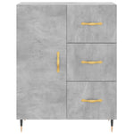 Highboard Concrete Grey 69.5x34x180 cm Engineered Wood 3189425