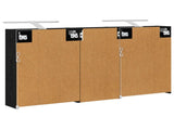 Bathroom Cabinet Set 3 pcs 116 x 16 x 62.5 cm Engineered wood 3403817