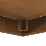 Fire Pit Brown 80 x 80 x 40 cm Weathering Steel 858921